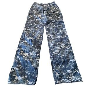 American Apparel US Navy NWU Type I Digital Camo Cargo Pants Medium Long Blue